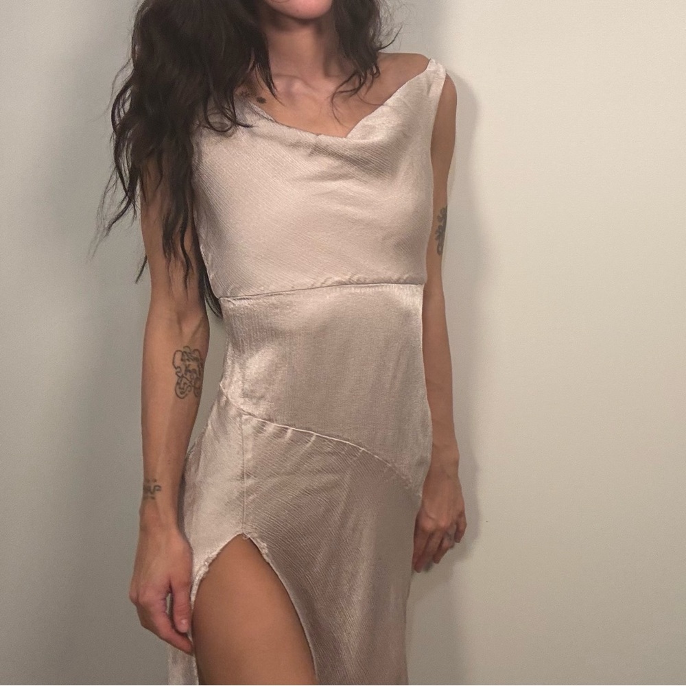 Elegant Bec and Bride Cream Dress